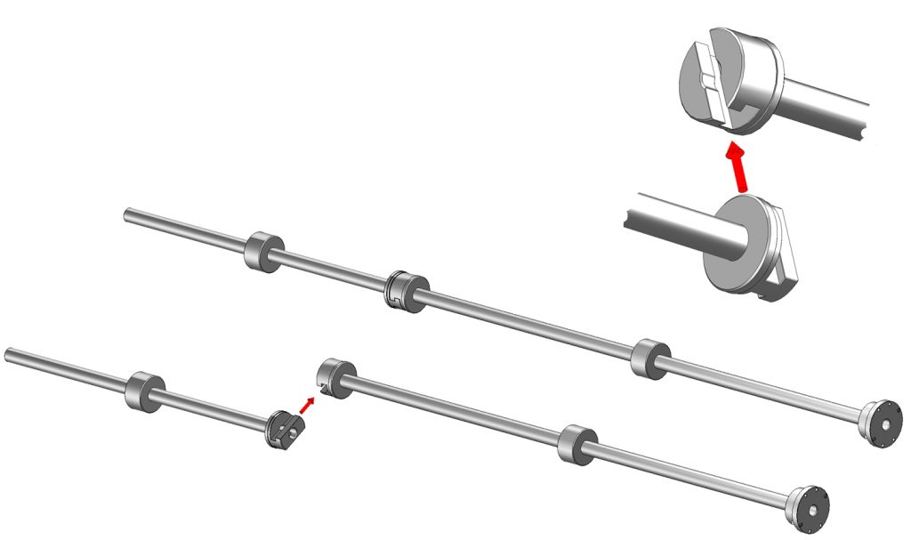 Figure: Multi-part spindle liner